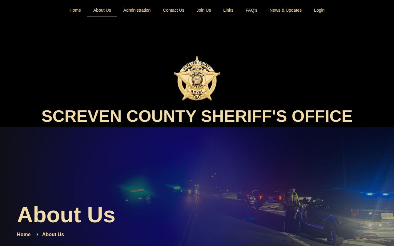 Screven County Sheriff page describing warrant service